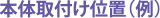 �{�̎�t���ʒu(��)