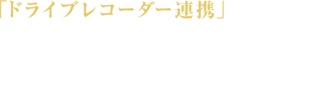録画した映像をその場で確認、設定・操作もナビ上でカンタンです。