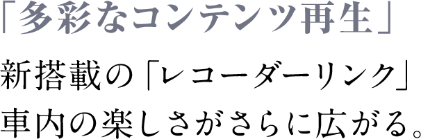 ブルーレイ再生や、リモート視聴ができるレコーダーリンクなどが楽しめます。