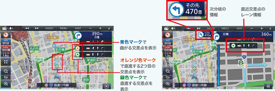 案内地点マーク