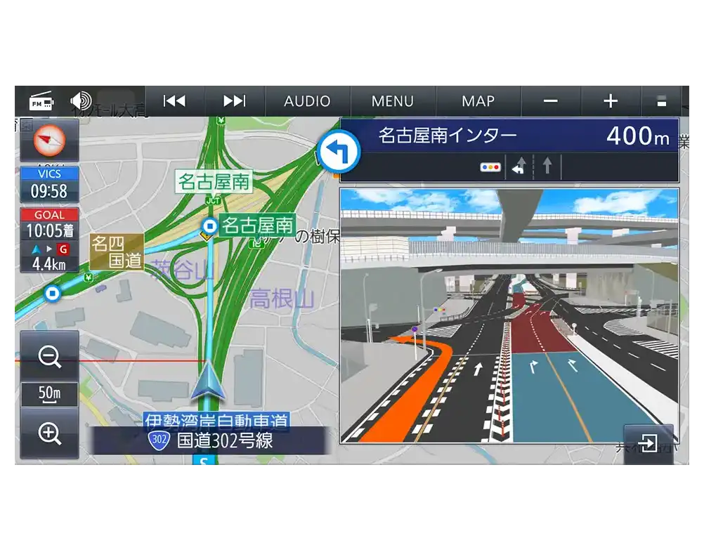 案内表示画面