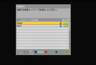 無線ネットワークの表示
