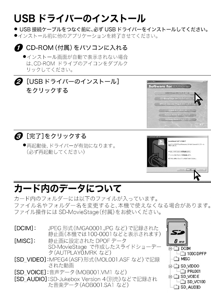 USBドライバーのインストール