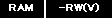 RAM -RW(V)