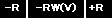 -R -RW(V) +R