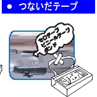 つないだテープ
