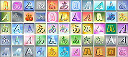 文字飾り　55種類