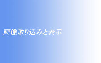 画像取り込みと表示