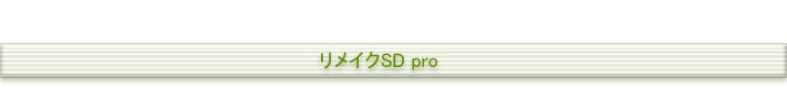 リメイクSD pro