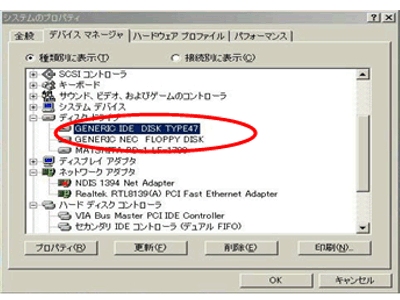 デバイスマネージャ図