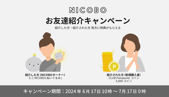 思わず笑顔になるロボット"NICOBO（ニコボ）" お友達紹介キャンペーン～「にこぼの日」6月25日にインスタライブも開催～
